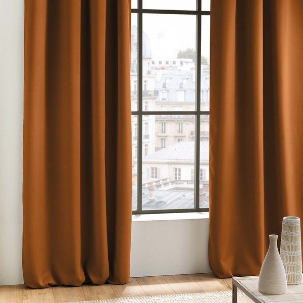 Теракотено затъмняващо перде 135x240 cm Occult – douceur d'intérieur-image-1