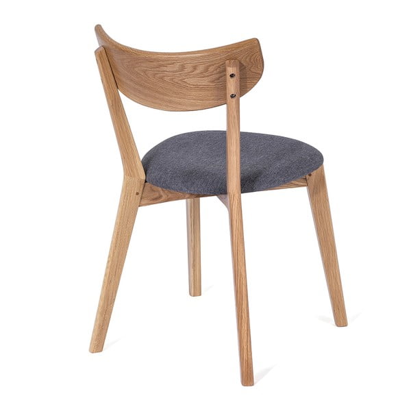 Дъбов трапезен стол със сива седалка Arch - Bonami Essentials-image-2