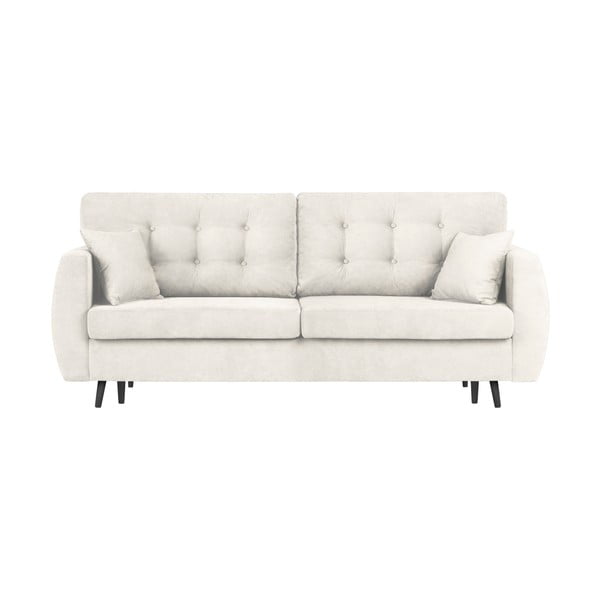 Триместен разтегателен диван с място за съхранение в сребърен Ротердам - Cosmopolitan Design