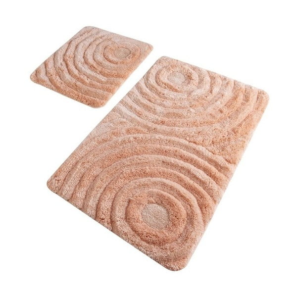 Комплект от 2 сьомгови килима за баня Wave Somon - Confetti Bathmats
