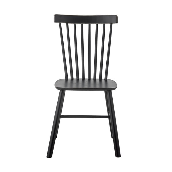 Черен трапезен стол от масивно каучуково дърво Mill – Bloomingville-image-2