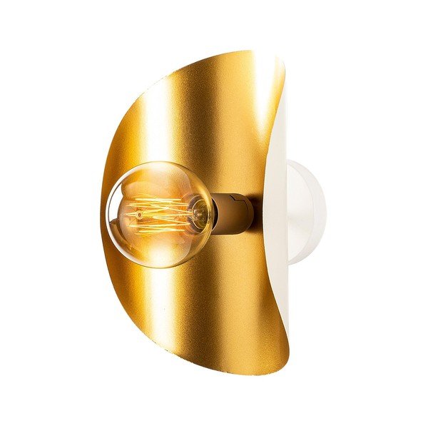 Бяла и златисто стенна лампа Sivani – Opviq lights-image-2