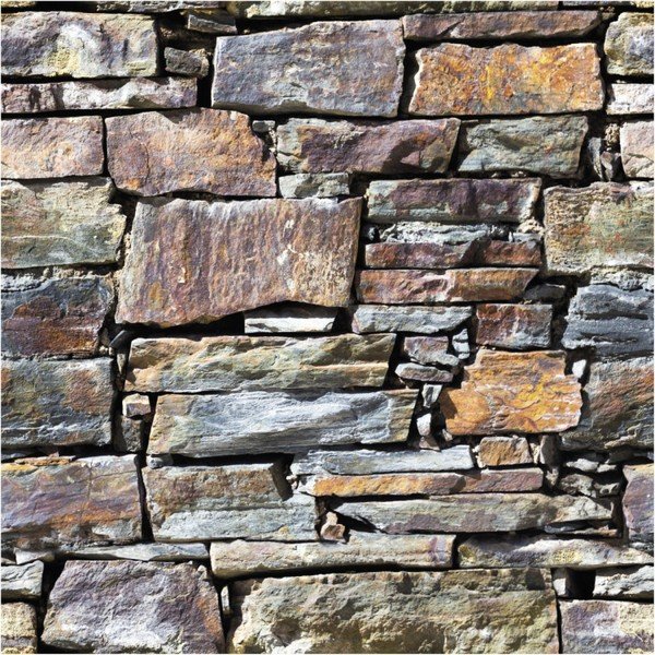 Стикер за стена Материали за стена Камъни от Roussilon, 40 x 40 cm - Ambiance-image-1