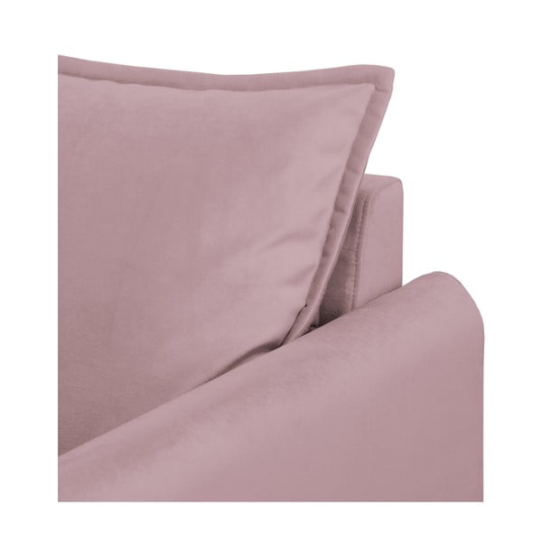 Кадифен диван в цвят лавандула 138 cm Juli – Ropez-image-4