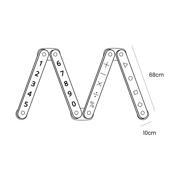 Черна сензорна пътека от масивен бор 10x408x5 cm Montessori – Meowbaby-image-4