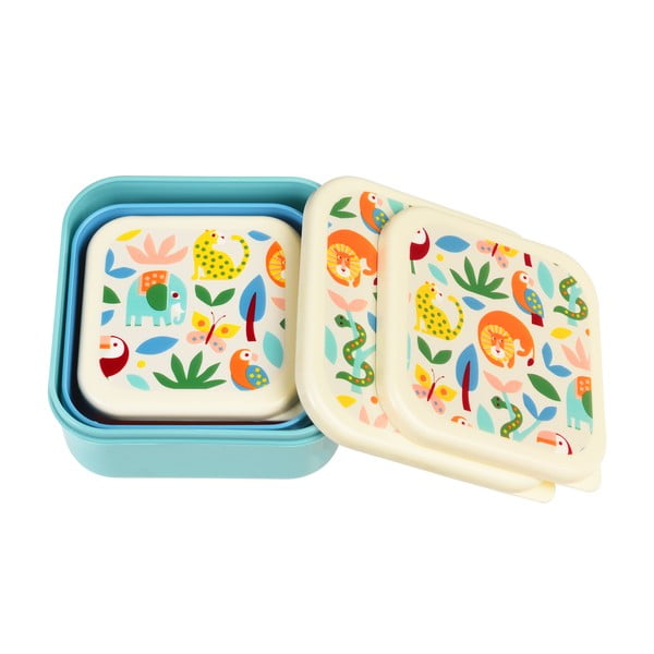 Детски кутии за храна 3 бр. Wild Wonders – Rex London-image-4
