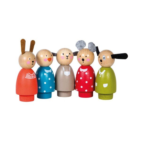 Дървена играчка La Grande Famille - Moulin Roty-image-1