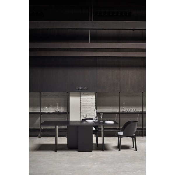 Черна маса за хранене , 200 x 100 cm Arq - Teulat-image-1