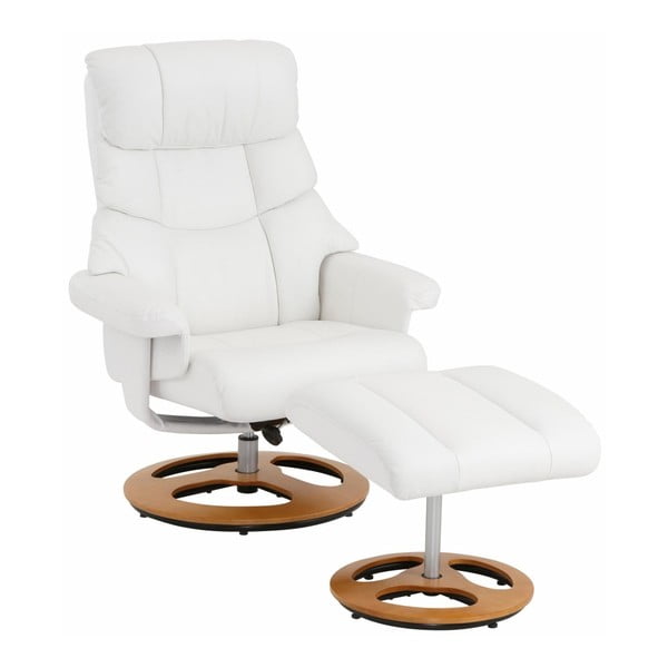 Set bílého křesla s podnožkou Støraa Tony-image-4