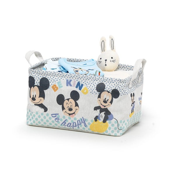 Детска текстилна кошница за съхранение Mickey, 32 x 23 x 19 cm Disney - Domopak