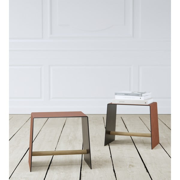 Метален стол в цвят кафяв коняк Bull – LIND DNA-image-1