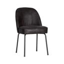 Черни кожени трапезни столове в комплект 2 бр. Vogue – WOOOD