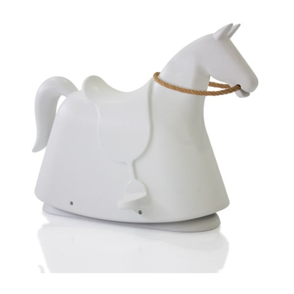 Bílá dětská stolička ve tvaru koně Magis Rocky, výška 71,5 cm