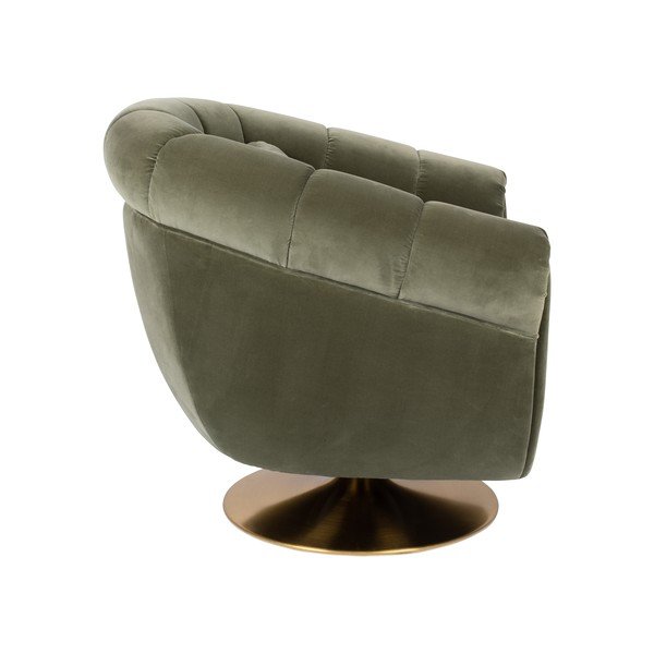 Маслиненозелено кадифено кресло Member - Dutchbone-image-2