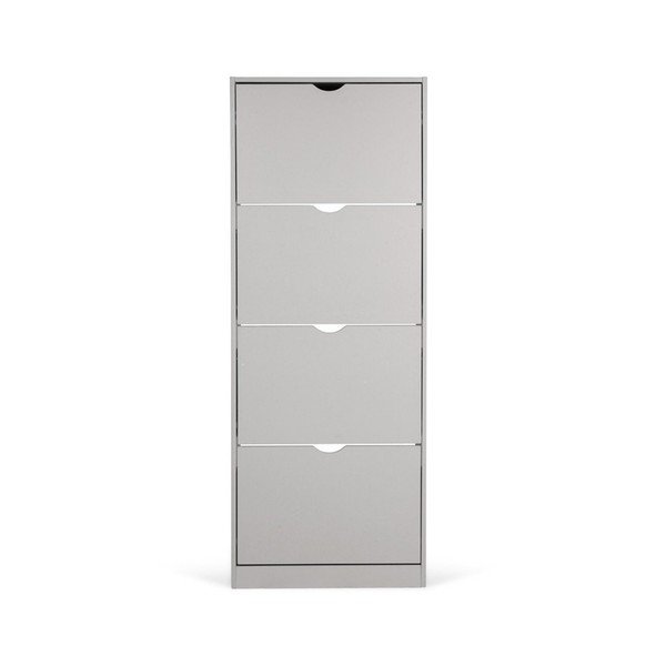 Сива накланяща се стойка за обувки 60x157x24 cm Stelo – Bonami Essentials-image-3