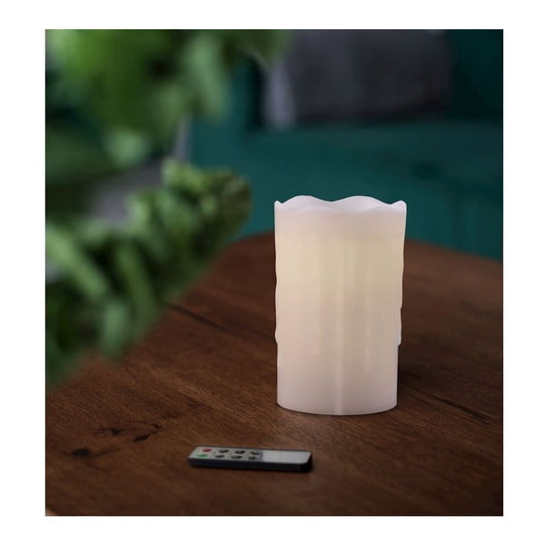Комплект от 3 LED свещи с дистанционно управление Капчица, височина 12,5 см Dripwax - DecoKing