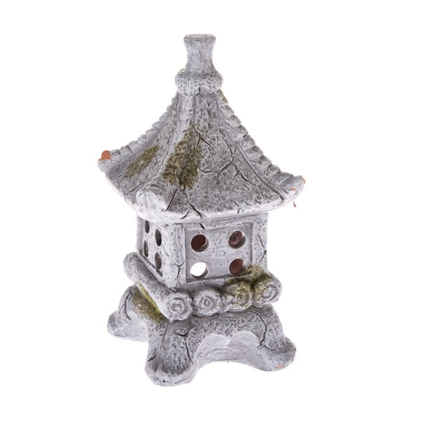 Сив керамичен свещник Pagoda - Dakls