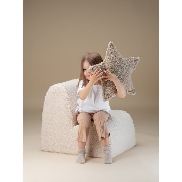 Кремав детски стол от букле Cloud – Wigiwama-image-2