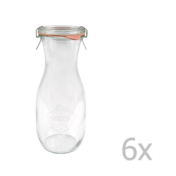 Комплект от 6 бутилки , 530 ml - Weck