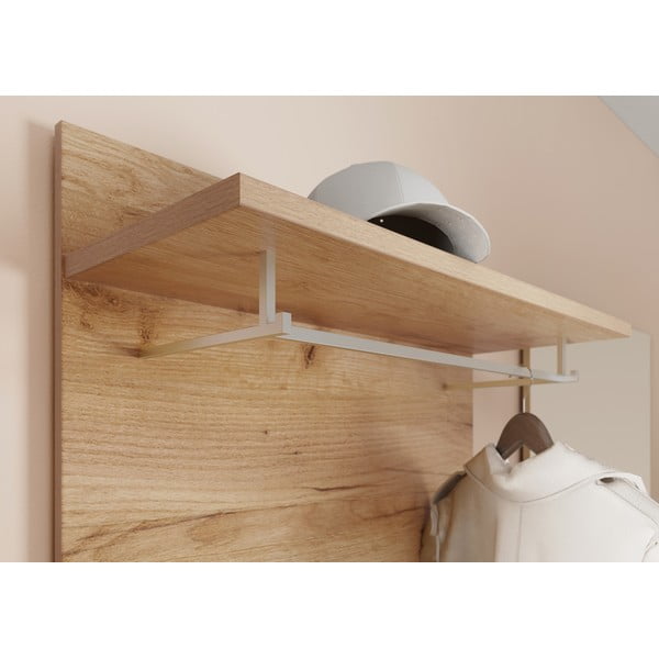 Панел за закачалки в дъбов декор в естествен цвят Aledo - Germania-image-1