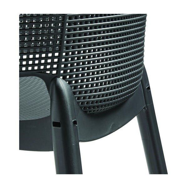 Тъмносив пластмасов градински стол Elisa – Keter-image-1