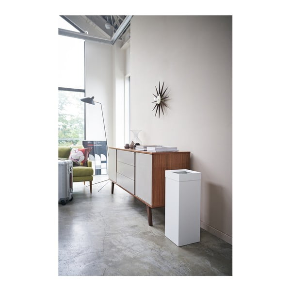 Бял метален контейнер за отпадъци 27 L Tall - YAMAZAKI-image-1