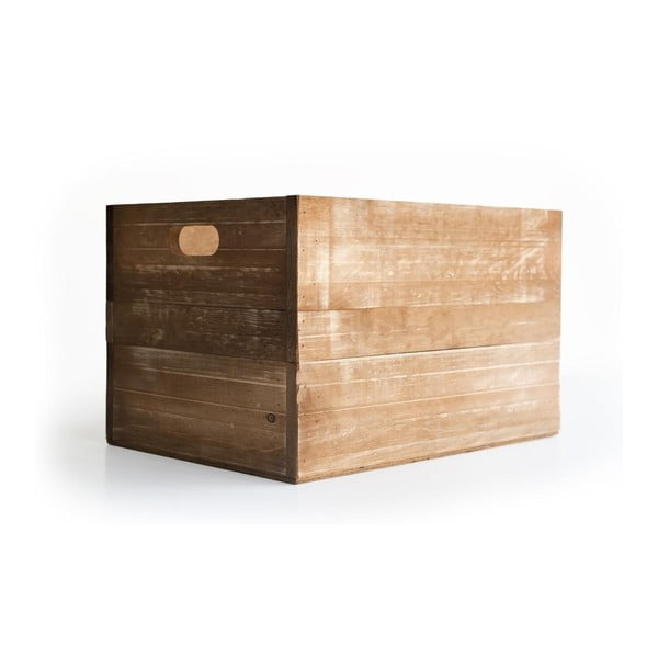Дървена кутия, изработена от борова дървесина, кафява - Really Nice Things