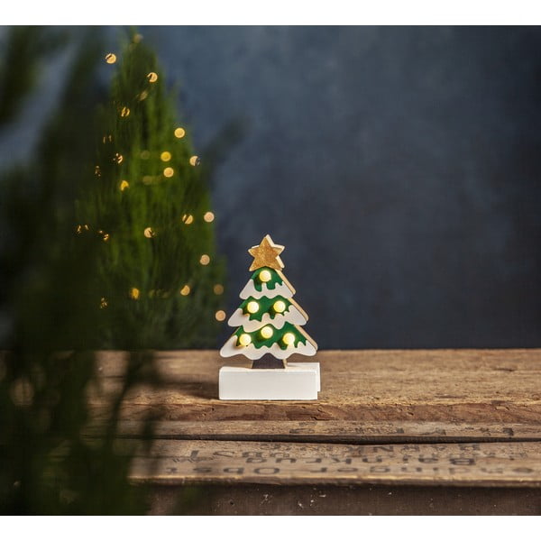 Бяло-зелена светлинна украса с коледен мотив Freddy - Star Trading-image-2