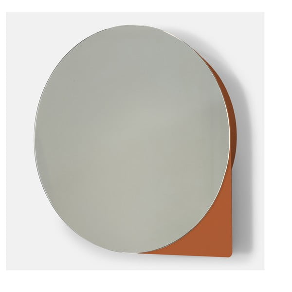 Теракотен метален стенен/с огледало шкаф за баня 55x55 cm Sonnet – Spinder Design-image-3