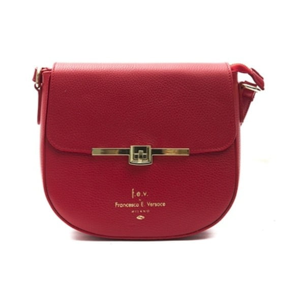 Червена кожена чанта Lasta - f.e.v. by Francesca E. Versace