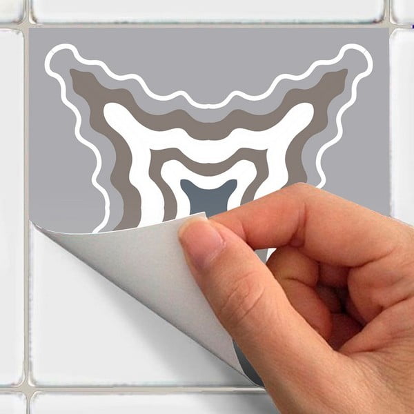 Комплект от 9 декоративни стикера за стена , 10 x 10 cm Orfeo - Ambiance-image-1