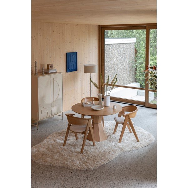 Кремаво шкафче от декор от дъб  100x140x45 cm Faces – Zuiver-image-4