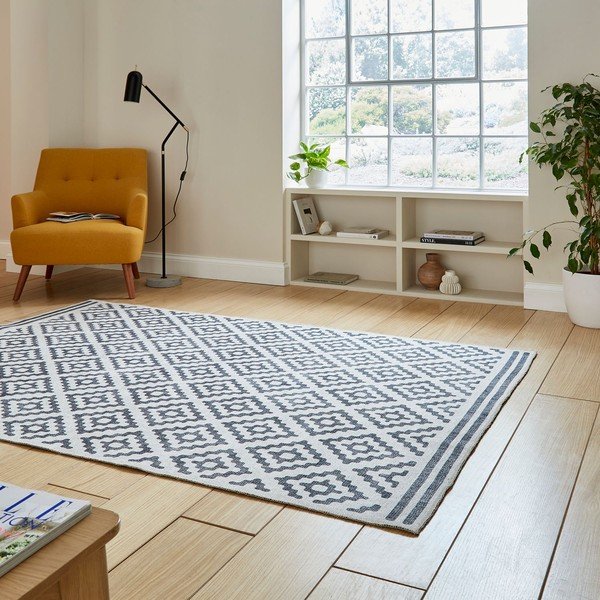 Сив килим подходящ за пране 61x120 cm Coral Grey – Think Rugs-image-2