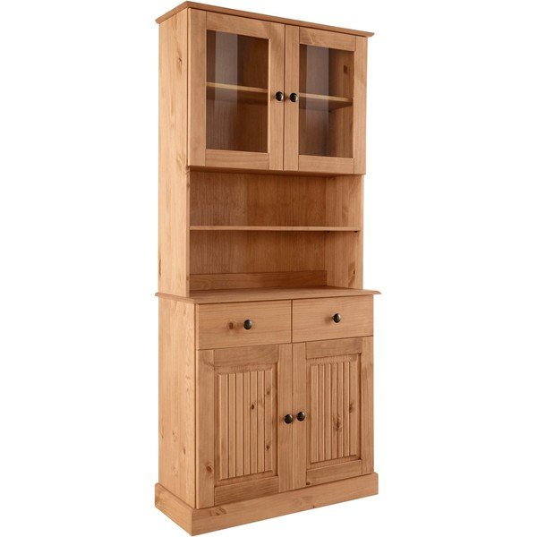 Витрина от масивен бор в естествен цвят 181x34 cm Mille – Støraa-image-2