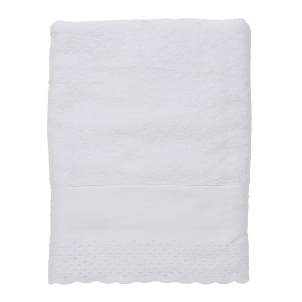 Bílý ručník Clayre & Eef Barrande, 140 x 70 cm