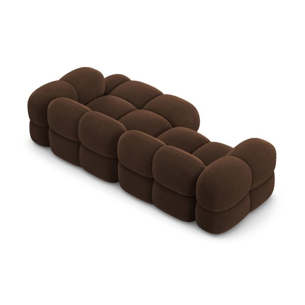 Тъмнокафяв кадифен ъглов диван (десен ъгъл) Loretto – Cosmopolitan Design-image-4