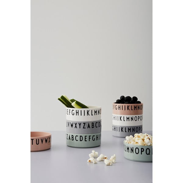 Комплект от 3 бебешки купички Nude Breakfast. Dinner. Lunch. - Design Letters-image-1