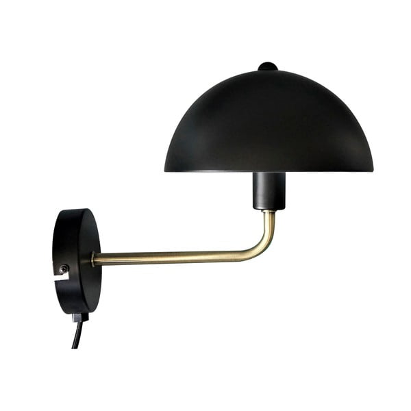 Стенна лампа в черно и златисто, височина 25 cm Bonnet - Leitmotiv