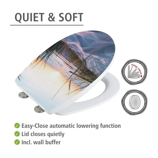 Тоалетна чиния с автоматично затваряне 36,5 x 45 см Baltic – Wenko-image-4