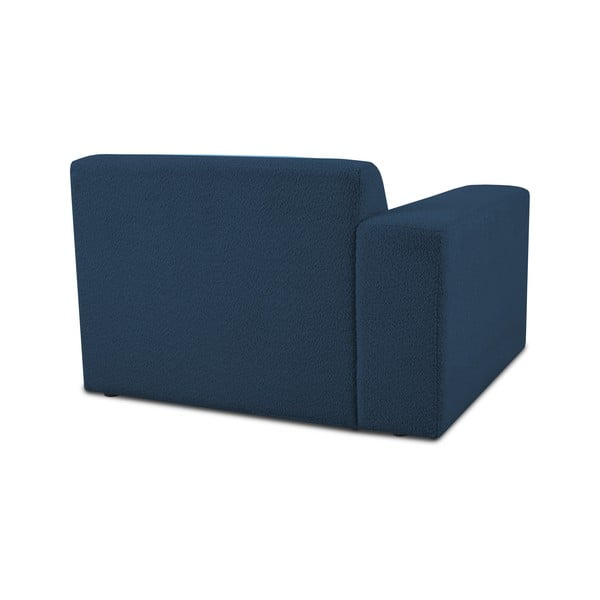 Тъмносин модулен диван от букле (ляв ъгъл) Roxy – Scandic-image-2