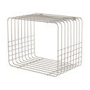 На няколко нива метален стенен рафт в блестящо сребрист цвят 38 cm Store-It – Mette Ditmer Denmark