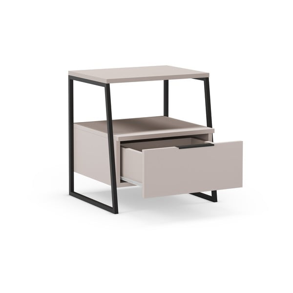 Кремаво нощно шкафче Velia – Marckeric-image-4