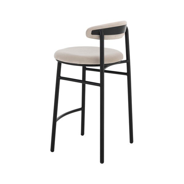 Бежов метален бар стол (височина на седалката 66 cm) Doggi – Ellos Home-image-3