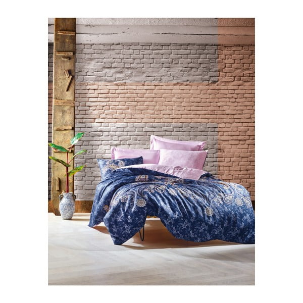 Чаршаф за двойно легло с памучен сатен Kaseyo, 200 x 220 cm - Mijolnir