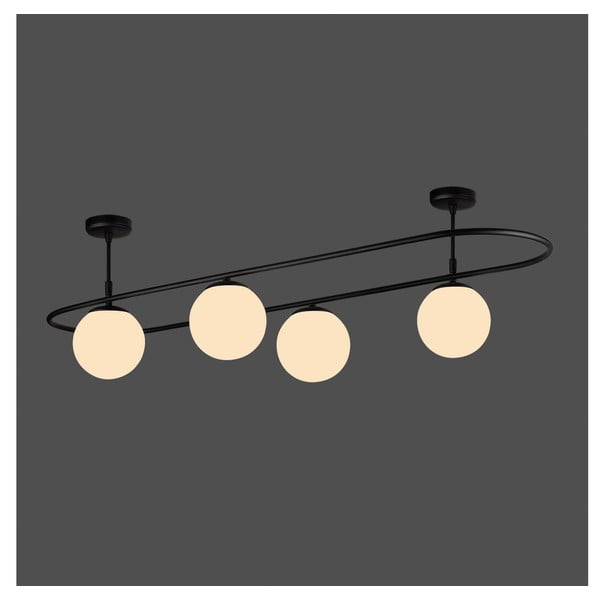 Черно таванно осветително тяло, дължина 124 cm Elips - Squid Lighting-image-1