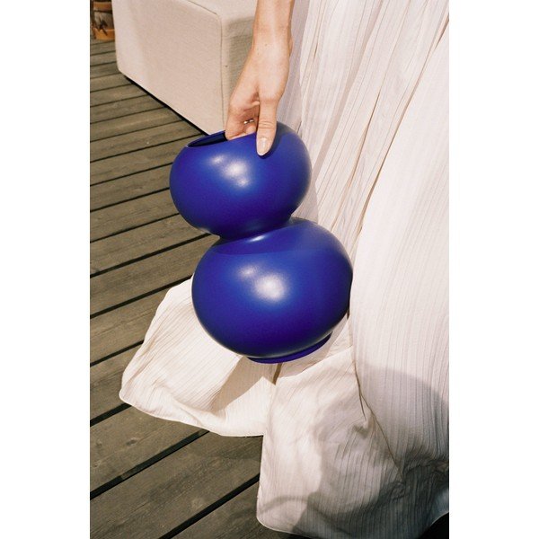 Тъмносиня керамична ваза (височина 36 cm) Tuga – noo.ma-image-2