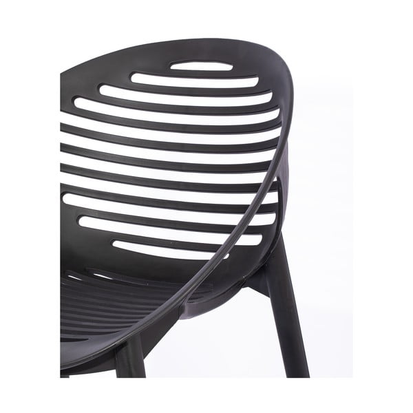 Градински комплект за хранене за 4 лица с черен стол Joanna и маса Viking, 90 x 150 cm Viking & Joanna - Bonami Selection-image-4