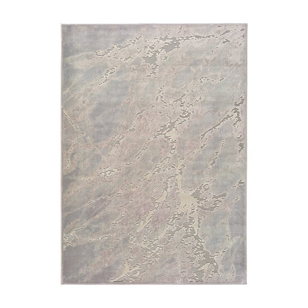 Сив и бежов килим от вискоза Margot Marble, 140 x 200 cm - Universal