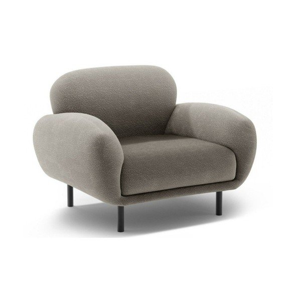 Сиво кресло от букле Poppy – Micadoni 