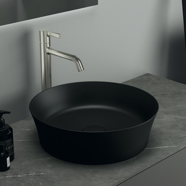Матово-черна керамична кръгла мивка ø 40 cm Ipalyss – Ideal Standard-image-1